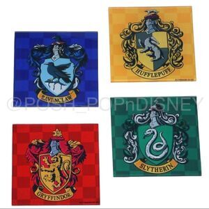 HARRY Potter Hogwarts House Coaster Gryffindor Slytherin Hufflepuff Ravenclaw